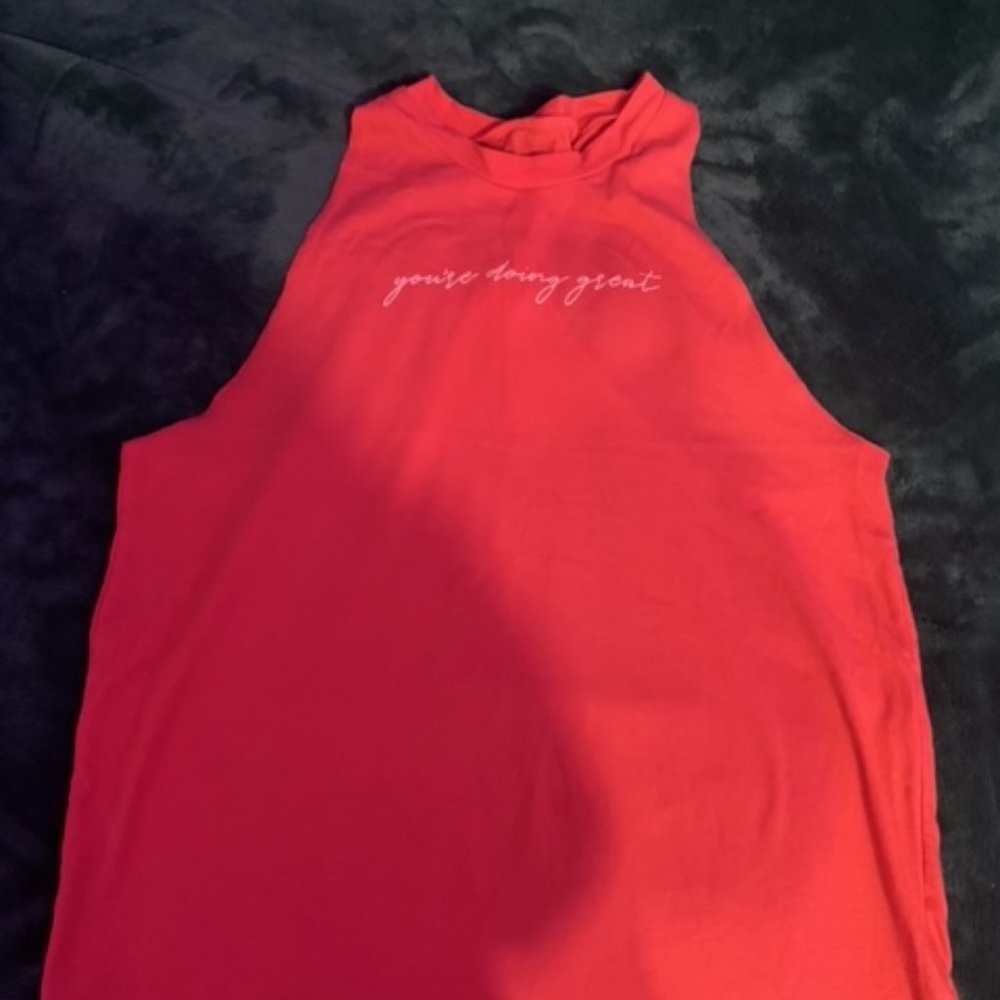 Victoria’s secret pink coral tank top.